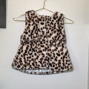 Little Me Leopard Print Vest